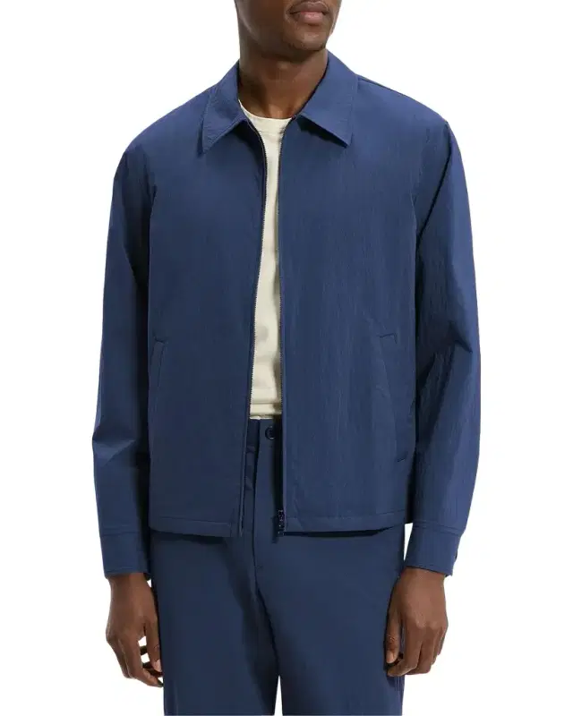 Theory Men 's City Full-Zip Spread-Collar Jacket