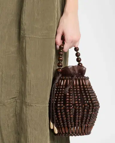 Cult Gaia Mercier Beaded Leather Tote Bag | Thumbnail 2 Cult Gaia Mercier Beaded Leather Tote Bag | Thumbnail 2