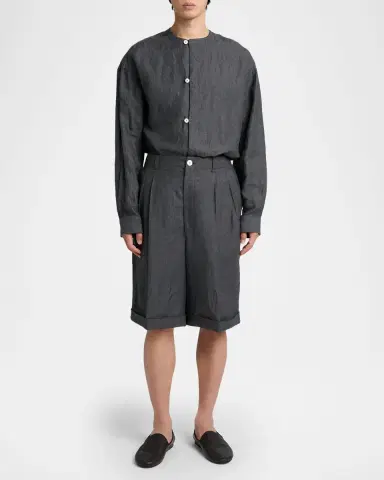 Jacquemus Men's ​Les Pantoufles Leather Flats | Thumbnail 3