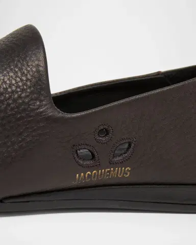 Jacquemus Men's ​Les Pantoufles Leather Flats | Thumbnail 5