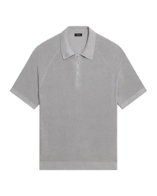 Theory Men 's Tactile Cotton Quarter-Zip Polo Shirt
