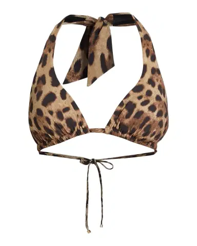 Dolce & Gabbana Leopard Halter Bikini Top | Thumbnail 1 Dolce & Gabbana Leopard Halter Bikini Top | Thumbnail 1