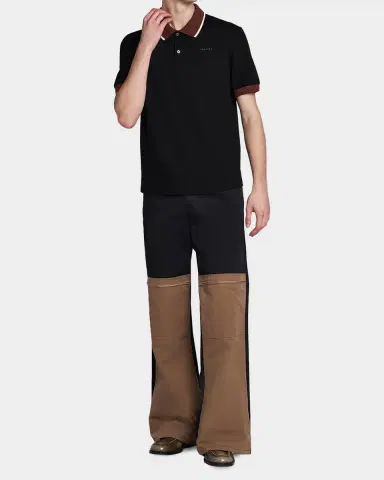Marni Men 's Contrast Trim Technical Gabardine Cargo Pants | Thumbnail 2 Marni Men 's Contrast Trim Technical Gabardine Cargo Pants | Thumbnail 2