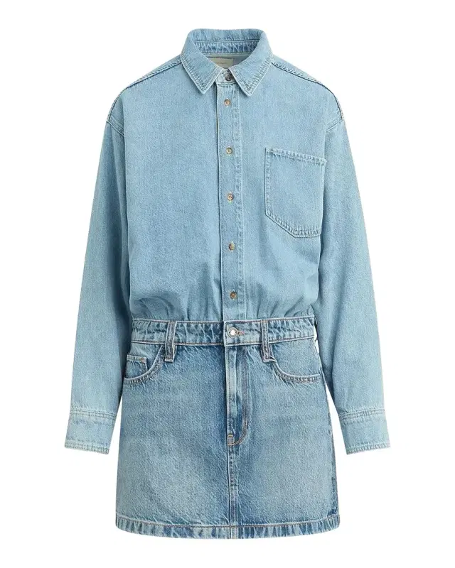 Warm The Layla Layered Denim Mini Dress