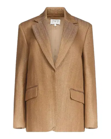 TWP Jillian Herringbone Linen-Blend Blazer | Thumbnail 1 TWP Jillian Herringbone Linen-Blend Blazer | Thumbnail 1