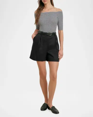 Favorite Daughter The Favorite Linen Shorts | Thumbnail 2