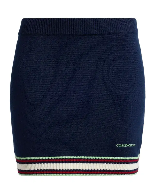 Casablanca Merino Wool Mini Skirt