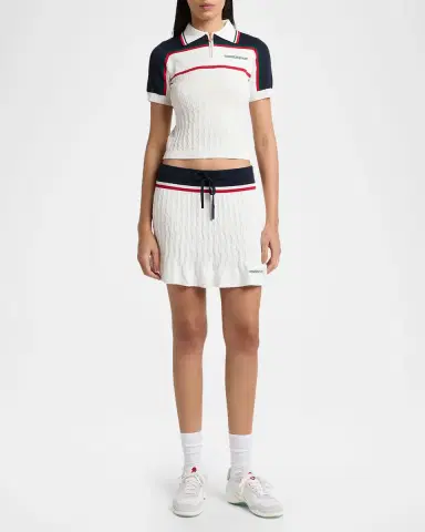 Casablanca Knit Tennis Mini Skirt | Thumbnail 2 Casablanca Knit Tennis Mini Skirt | Thumbnail 2