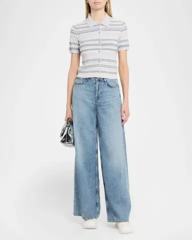 rag & bone Karina Stripe Short-Sleeve Top | Thumbnail 2 rag & bone Karina Stripe Short-Sleeve Top | Thumbnail 2