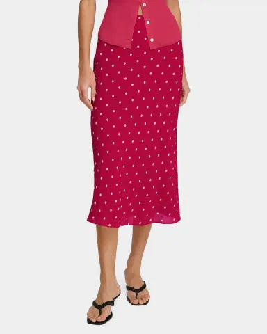 Favorite Daughter The Jojo Polka Dot Midi Skirt | Thumbnail 4 Favorite Daughter The Jojo Polka Dot Midi Skirt | Thumbnail 4