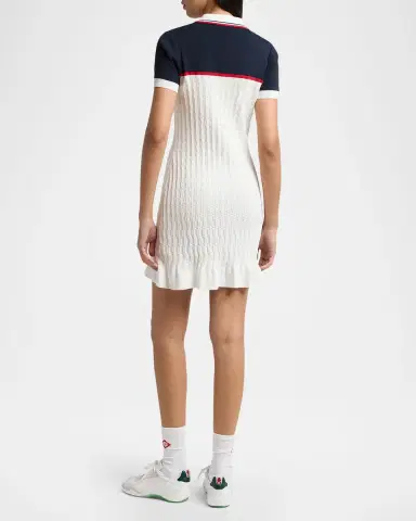 Casablanca Knit Tennis Polo Mini Dress | Thumbnail 3 Casablanca Knit Tennis Polo Mini Dress | Thumbnail 3