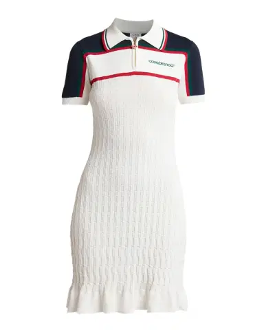 Casablanca Knit Tennis Polo Mini Dress | Thumbnail 1 Casablanca Knit Tennis Polo Mini Dress | Thumbnail 1