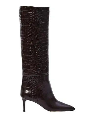 Paris Texas 60mm Croc-Embossed Leather Knee-High Boots | Thumbnail 1 Paris Texas 60mm Croc-Embossed Leather Knee-High Boots | Thumbnail 1