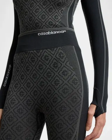 Casablanca Seamless Monogram Leggings | Thumbnail 5 Casablanca Seamless Monogram Leggings | Thumbnail 5