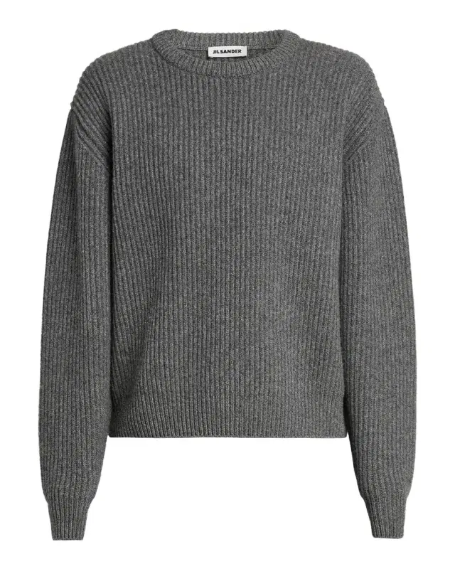 Jil Sander Men 's Fisherman 's Rib Knit Crewneck Sweater