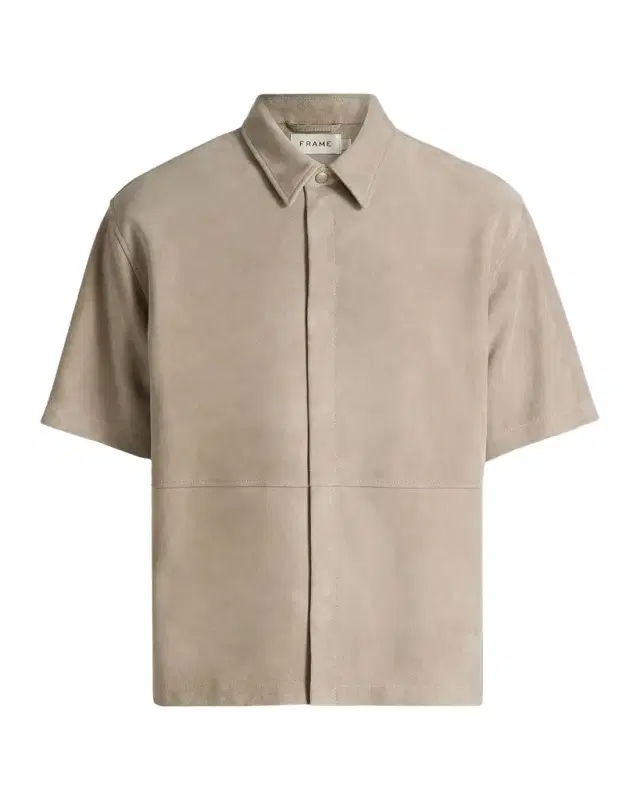 FRAME Men 's Suede Button-Front Shirt
