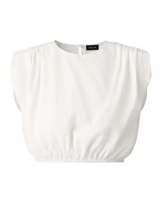 Toccin Sirelle Linen-Cotton Crop Top