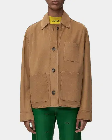 Loewe Workwear High-Low Suede Jacket | Thumbnail 4 Loewe Workwear High-Low Suede Jacket | Thumbnail 4