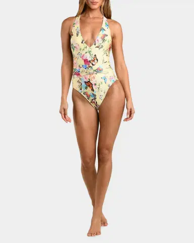 La Blanca Garden Butterflies Lisa Printed One-Piece Swimsuit | Thumbnail 2