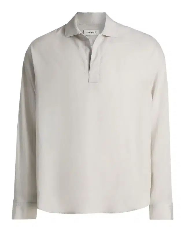 FRAME Men 's Long-Sleeve Polo Shirt