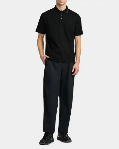 Versace Jeans Couture Men 's Piquet Medusa Buttons Cotton Polo Shirt | Thumbnail 2 Versace Jeans Couture Men 's Piquet Medusa Buttons Cotton Polo Shirt | Thumbnail 2