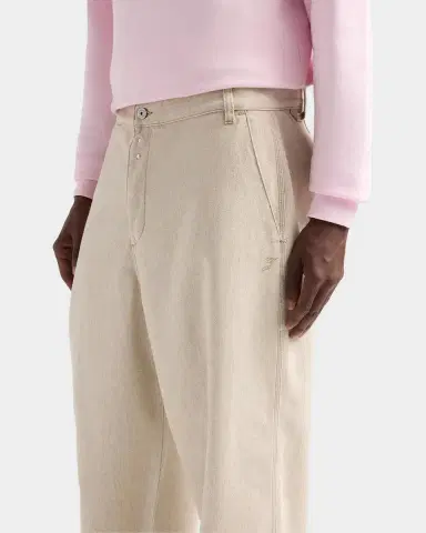 Jacquemus Men's Le De Nimes Cotton-Hemp Pants | Thumbnail 3