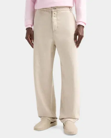 Jacquemus Men's Le De Nimes Cotton-Hemp Pants | Thumbnail 5