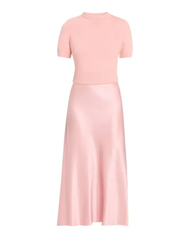Toccin Fleur Combo Midi Dress