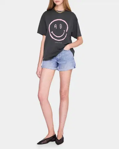 ANINE BING Cade Graphic Cotton T-Shirt | Thumbnail 2 ANINE BING Cade Graphic Cotton T-Shirt | Thumbnail 2
