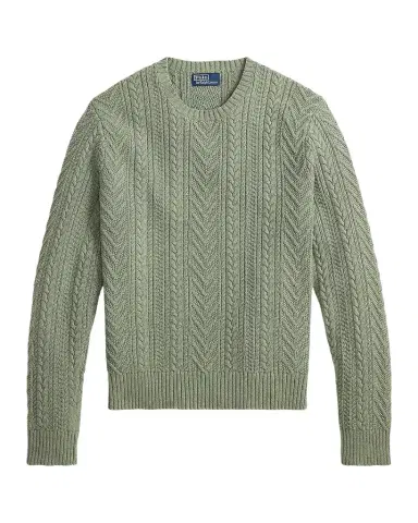 Polo Ralph Lauren Men's Aran-Knit Cotton-Linen Sweater | Thumbnail 1