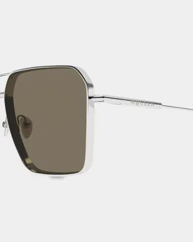 Alexander McQueen Metal Cross-Bar 60MM Navigator Sunglasses | Thumbnail 3