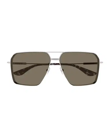 Alexander McQueen Metal Cross-Bar 60MM Navigator Sunglasses | Thumbnail 1