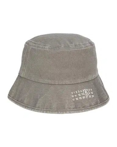 Maison Margiela Men 's Logo Cotton Bucket Hat | Thumbnail 1