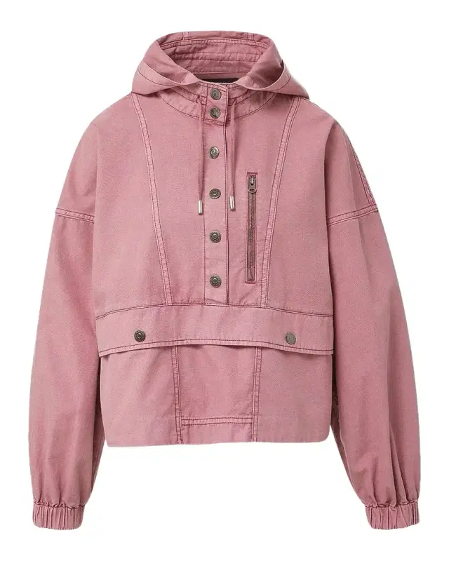 Cunningham Button-Front Cotton Pullover Jacket