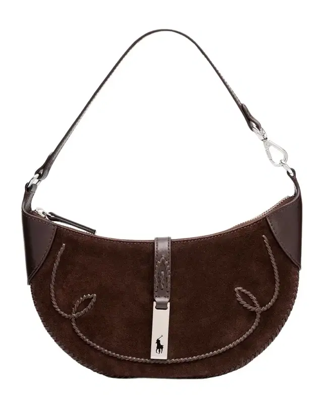 Polo Ralph Lauren Polo ID Western Suede Shoulder Bag