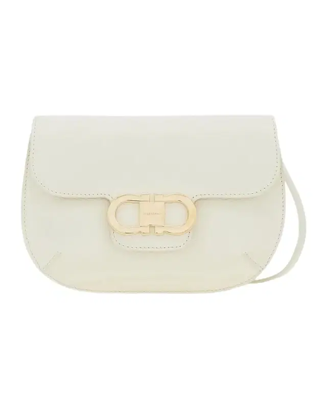Ferragamo Double Gancini Leather Crossbody Bag