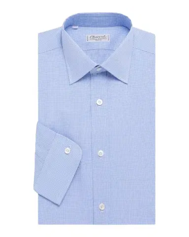 Charvet Men 's Cotton Poplin Dress Shirt | Thumbnail 1 Charvet Men 's Cotton Poplin Dress Shirt | Thumbnail 1
