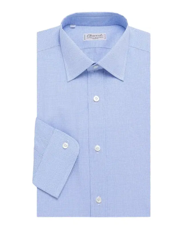 Charvet Men 's Cotton Poplin Dress Shirt