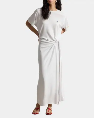 Polo Ralph Lauren Twist-Detail T-Shirt Midi Dress | Thumbnail 2 Polo Ralph Lauren Twist-Detail T-Shirt Midi Dress | Thumbnail 2