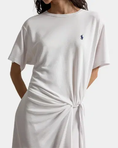 Polo Ralph Lauren Twist-Detail T-Shirt Midi Dress | Thumbnail 4 Polo Ralph Lauren Twist-Detail T-Shirt Midi Dress | Thumbnail 4