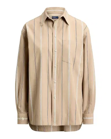 Polo Ralph Lauren Oversized Striped Cotton Button-Front Shirt | Thumbnail 1 Polo Ralph Lauren Oversized Striped Cotton Button-Front Shirt | Thumbnail 1