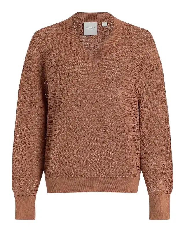 Varley Gaia Open-Knit Cotton Sweater