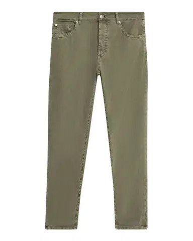 Brunello Cucinelli Men's Dyed Denim Slim-Straight Leg Five-Pocket Pants | Thumbnail 1 Brunello Cucinelli Men's Dyed Denim Slim-Straight Leg Five-Pocket Pants | Thumbnail 1