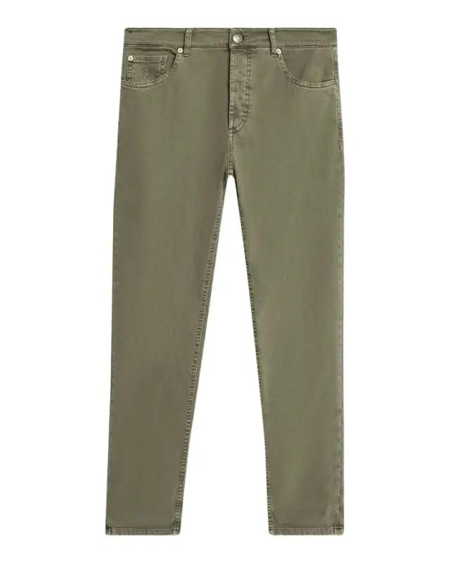 Brunello Cucinelli Men 's Dyed Denim Slim-Straight Leg Five-Pocket Pants