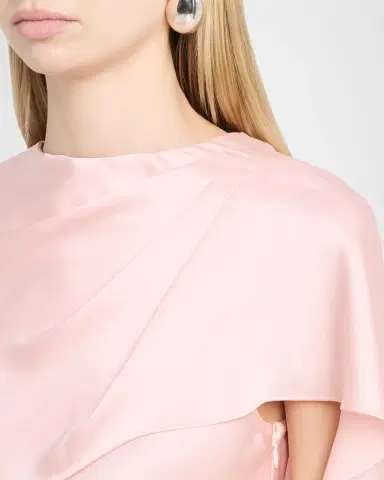 Simkhai Izel Satin Cape Dress | Thumbnail 5 Simkhai Izel Satin Cape Dress | Thumbnail 5