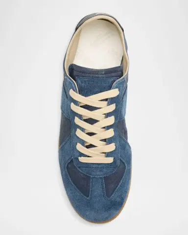 Maison Margiela Replica Mixed Leather Low-Top Sneakers | Thumbnail 6 Maison Margiela Replica Mixed Leather Low-Top Sneakers | Thumbnail 6