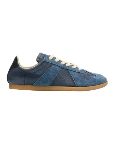 Maison Margiela Replica Mixed Leather Low-Top Sneakers | Thumbnail 1 Maison Margiela Replica Mixed Leather Low-Top Sneakers | Thumbnail 1