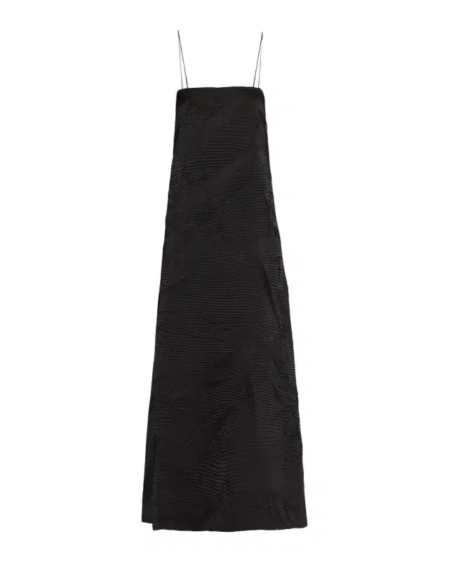 Ulla Johnson Landscape Textured Satin Maxi Dress