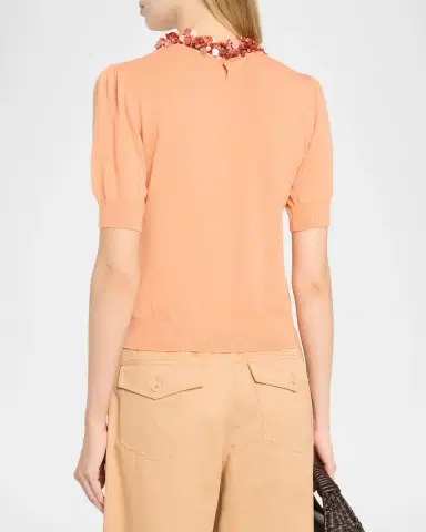 Ulla Johnson Jude Embellished Merino Sweater | Thumbnail 3