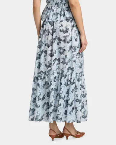 Ulla Johnson Olina Printed Cotton A-Line Maxi Skirt | Thumbnail 3 Ulla Johnson Olina Printed Cotton A-Line Maxi Skirt | Thumbnail 3
